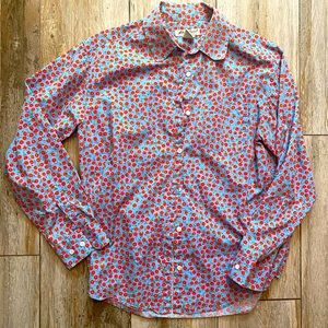 Vtg Eddie Bauer Ditsy Floral Buttondown, Medium